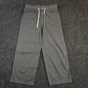 VUORI Womens Medium Gray Ripstop Drawstring Cropped Pants Casual Athleisure